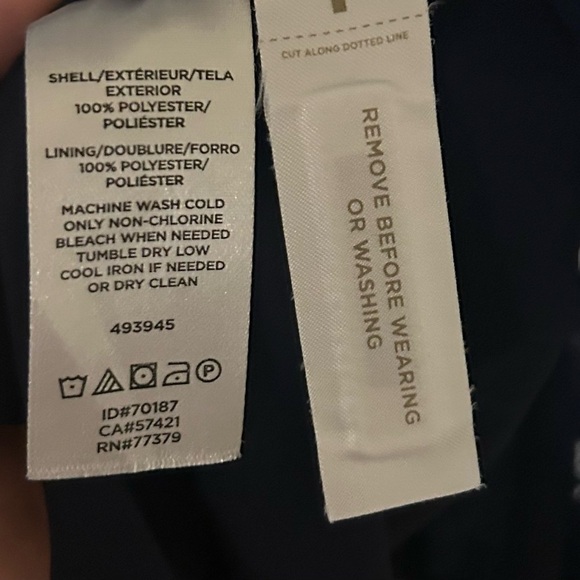 NWOT Ann Taylor Women’s Floral Sleeveless Dress - Navy and White Sz. 4 - Picture 9 of 9